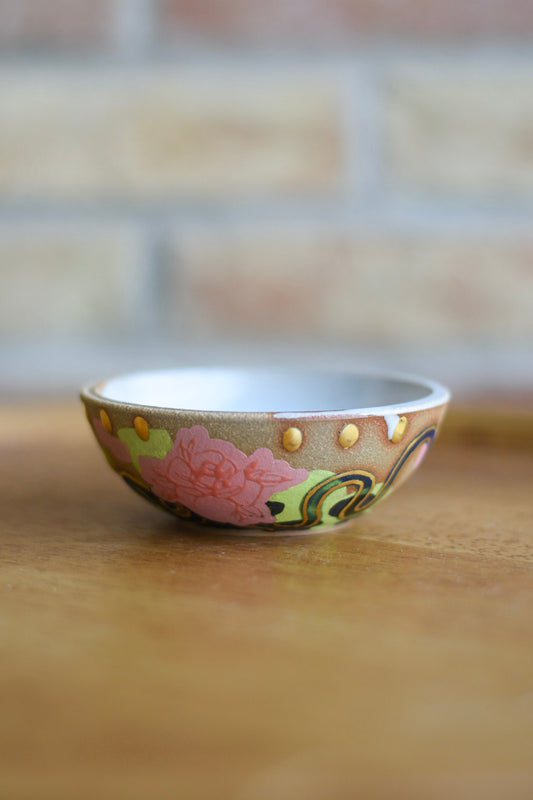 Small Vessel for Tables, Treats, and Trinkets // Rose, Neon, Gold