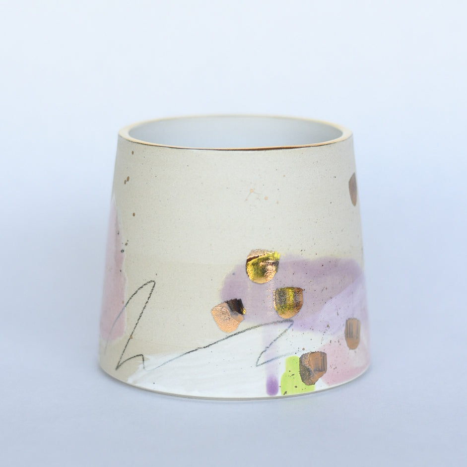 Planter // Purple, Pink, Gold