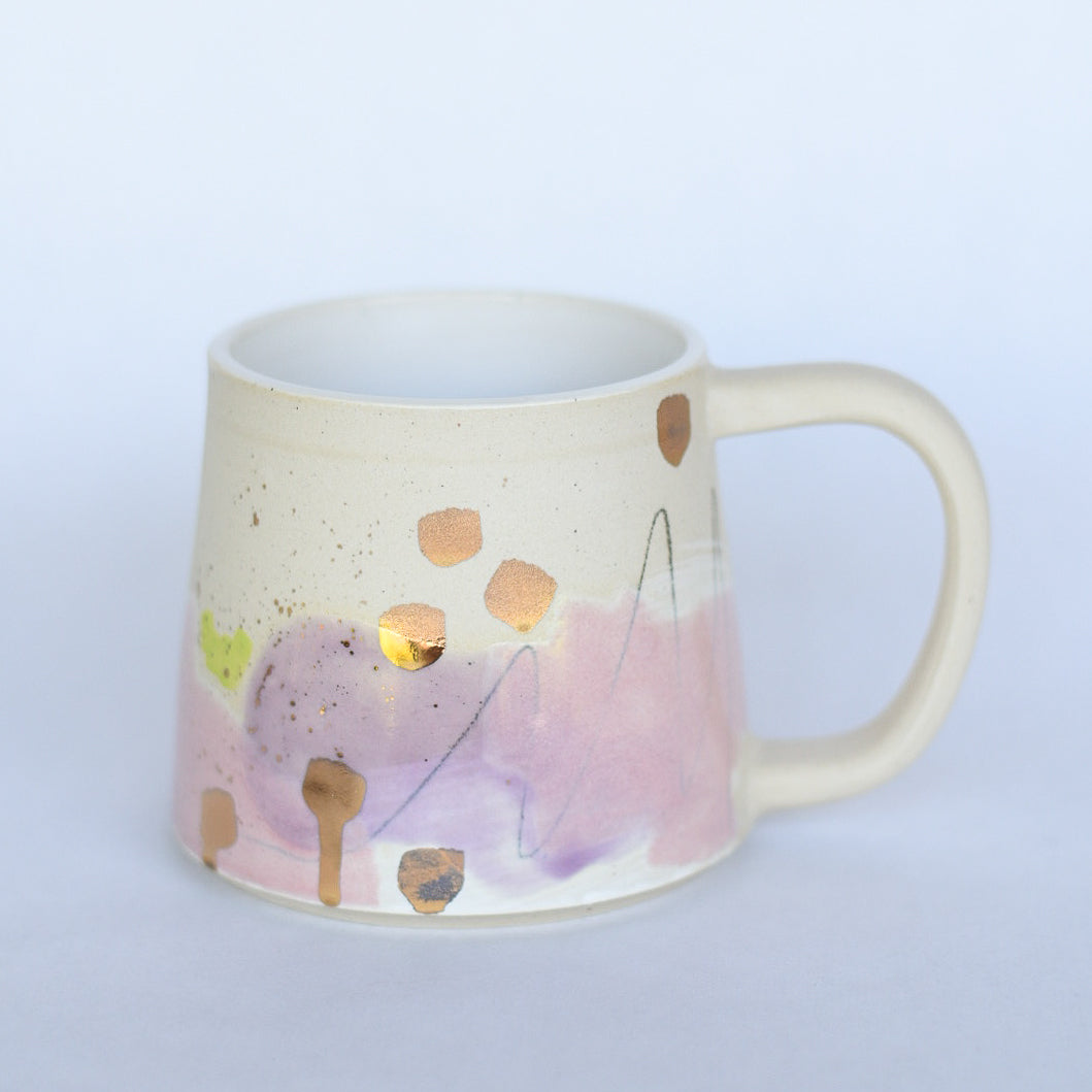 Mug // Purple, Pink, Gold