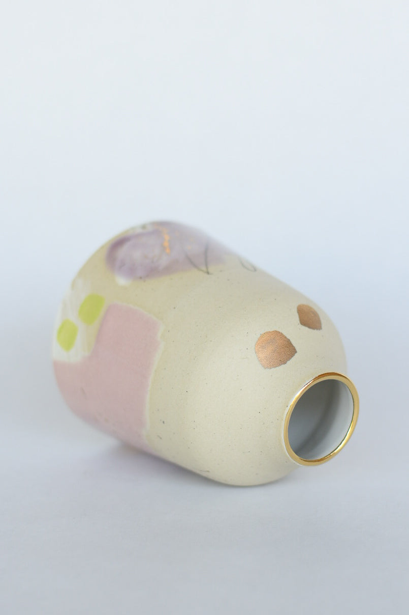Bud Vase // Purple, Pink, Gold