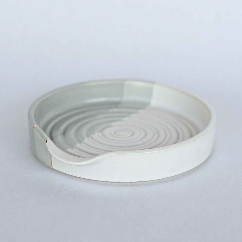 Spoon Rest // Grey, White, Gold