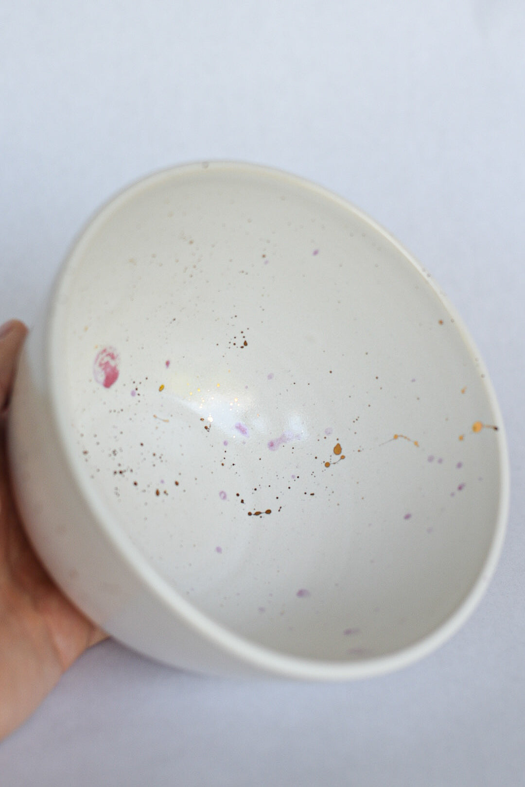 Bowl // White, Pink, Gold