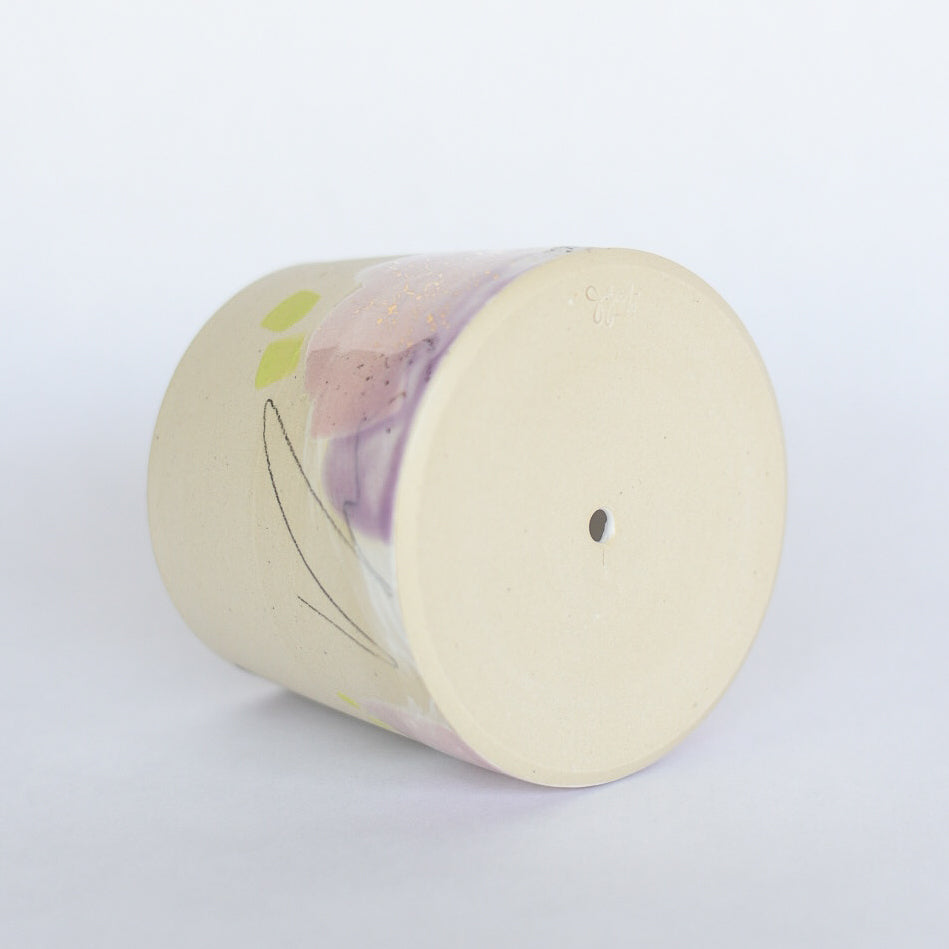 Planter // Purple, Pink, Gold