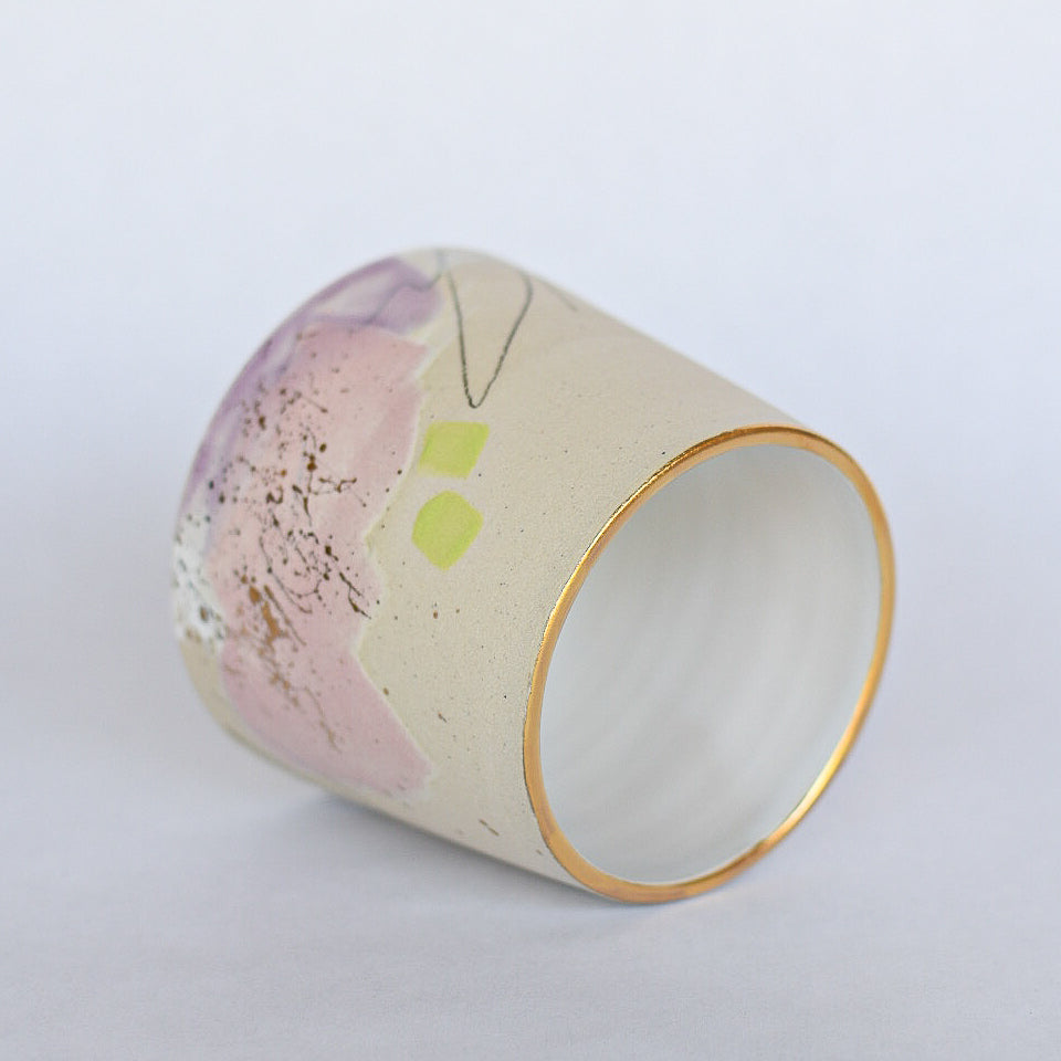 Planter // Purple, Pink, Gold