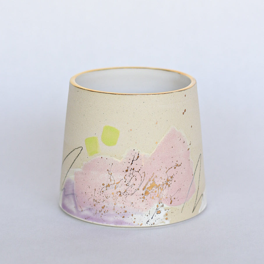 Planter // Purple, Pink, Gold