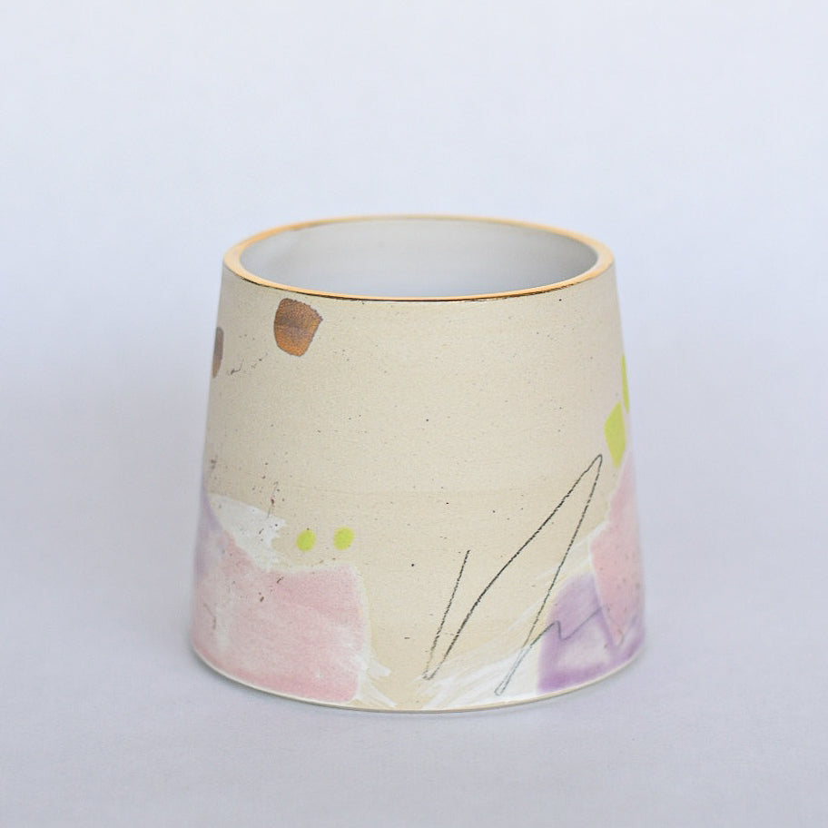 Planter // Purple, Pink, Gold