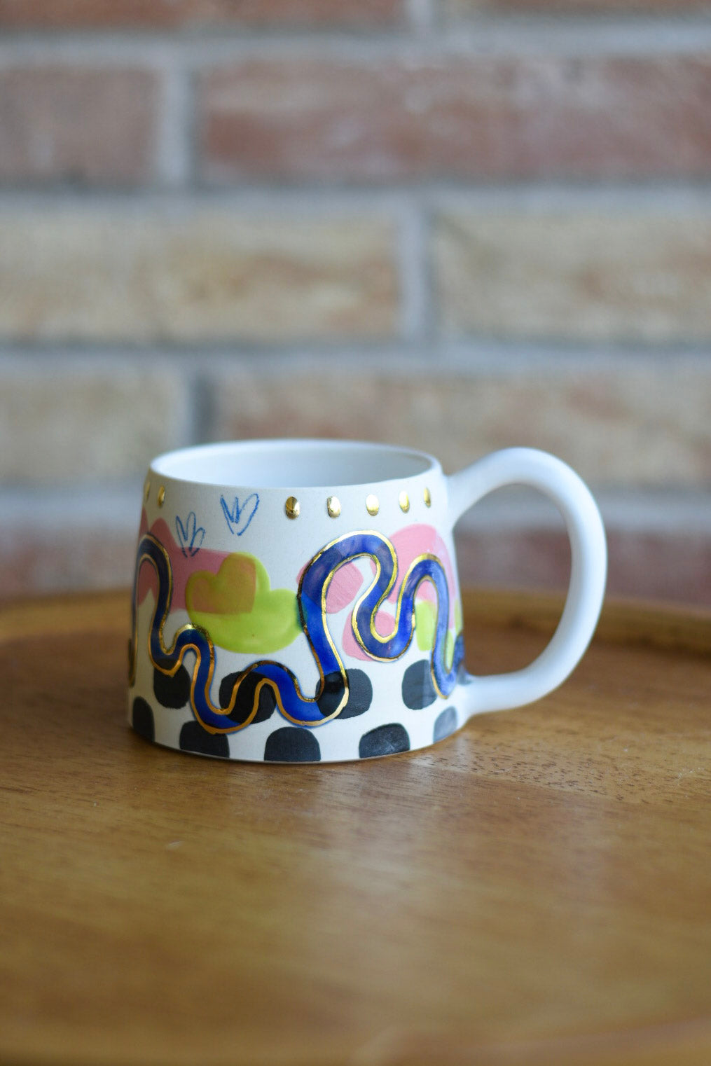Mug 1 // Rose, Neon, Gold, Porcelain