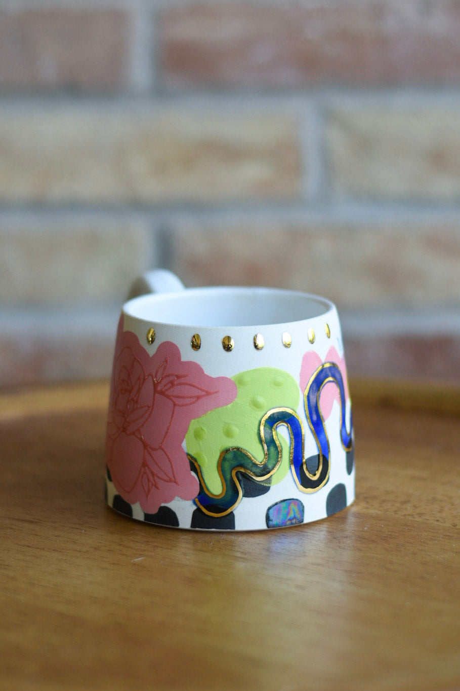 Mug 1 // Rose, Neon, Gold, Porcelain