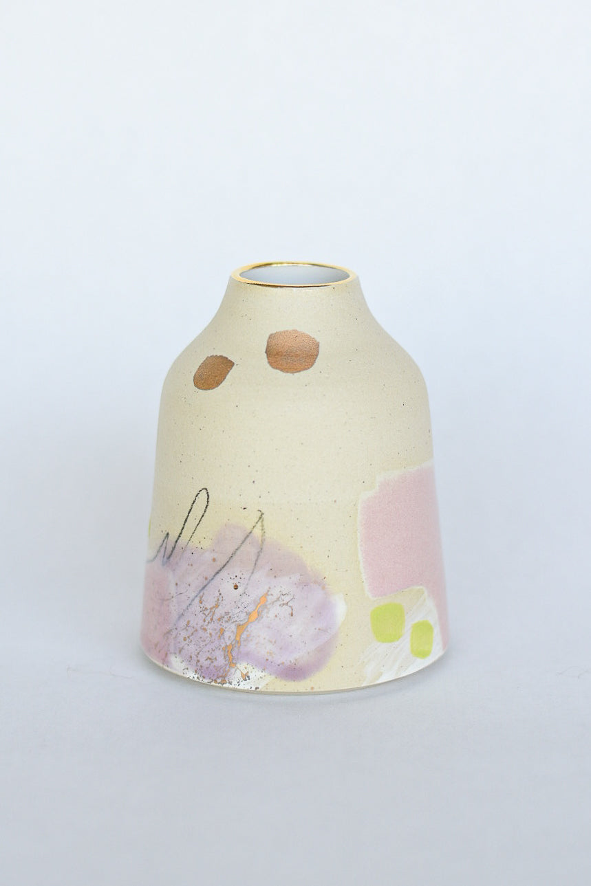 Bud Vase // Purple, Pink, Gold