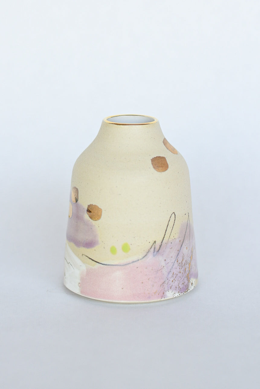 Bud Vase // Purple, Pink, Gold