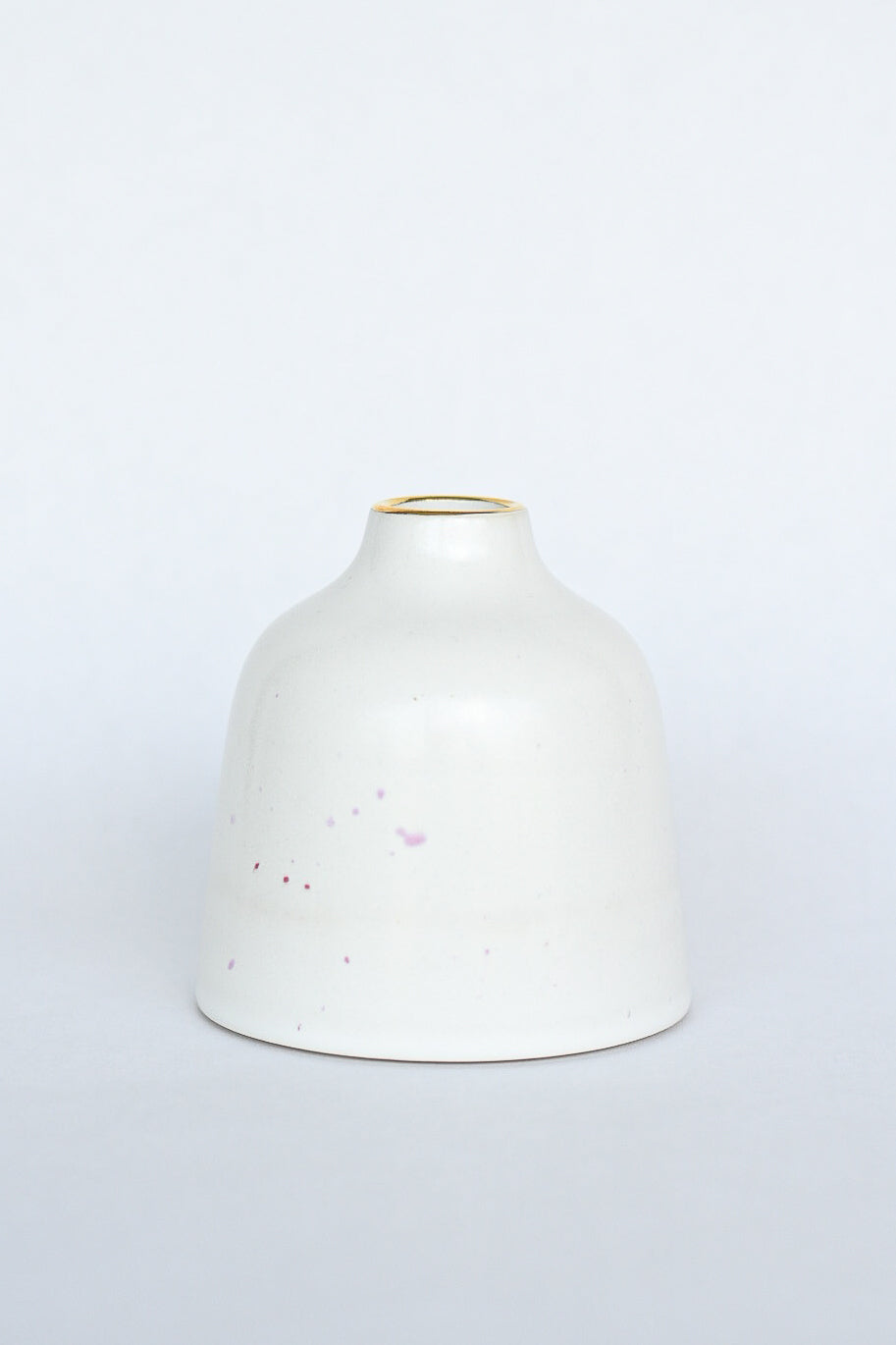 Bud Vase // White, Pink, Gold