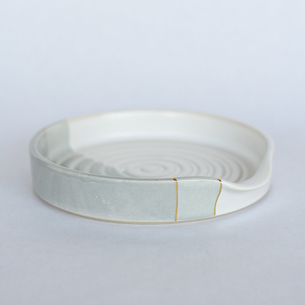 Spoon Rest // Grey, White, Gold